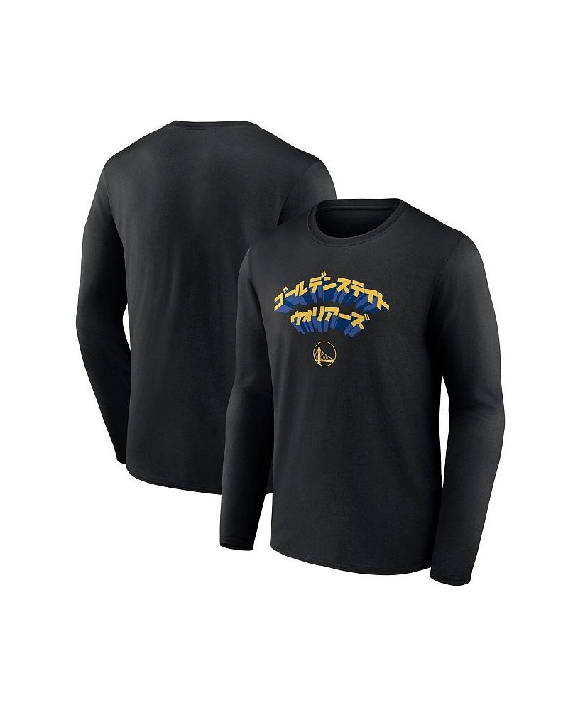 Men's Branded Golden State Warriors Japanese Heritage Long Sleeve T-shirt $19.80 T-Shirts