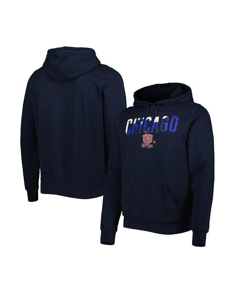 Men's Navy Chicago Bears Ink Dye Pullover Hoodie $32.76 Sweatshirt