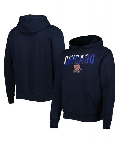 Men's Navy Chicago Bears Ink Dye Pullover Hoodie $32.76 Sweatshirt