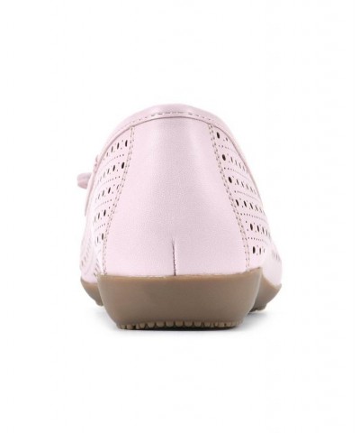 Women's Cheryl Ballet Flats Pink $35.19 Shoes