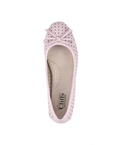 Women's Cheryl Ballet Flats Pink $35.19 Shoes