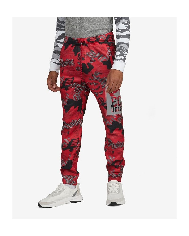 Men's Dragon Stone Fleece Joggers Red $26.68 Pants