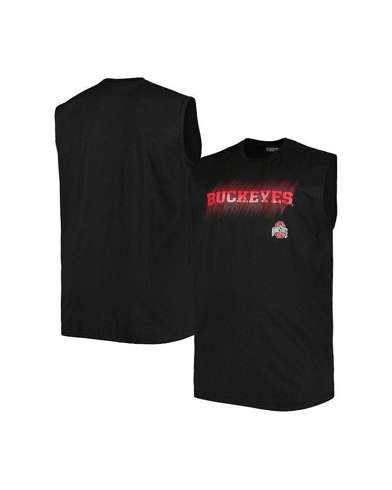 Men's Black Ohio State Buckeyes Big and Tall Tank Top $17.60 T-Shirts