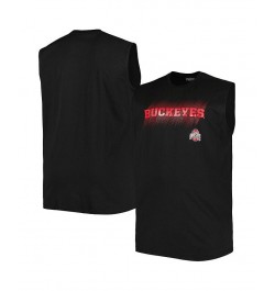 Men's Black Ohio State Buckeyes Big and Tall Tank Top $17.60 T-Shirts