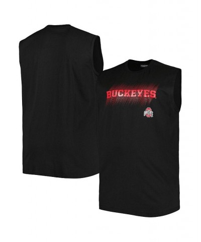 Men's Black Ohio State Buckeyes Big and Tall Tank Top $17.60 T-Shirts