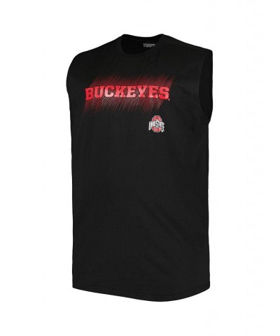 Men's Black Ohio State Buckeyes Big and Tall Tank Top $17.60 T-Shirts