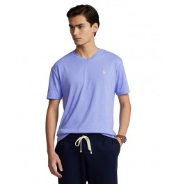 Men's Classic-Fit Jersey V-Neck T-Shirt Blue $26.65 T-Shirts