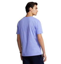 Men's Classic-Fit Jersey V-Neck T-Shirt Blue $26.65 T-Shirts