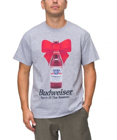 Men's Budweiser Spirit of the Season Short Sleeve T-shirt $13.53 T-Shirts