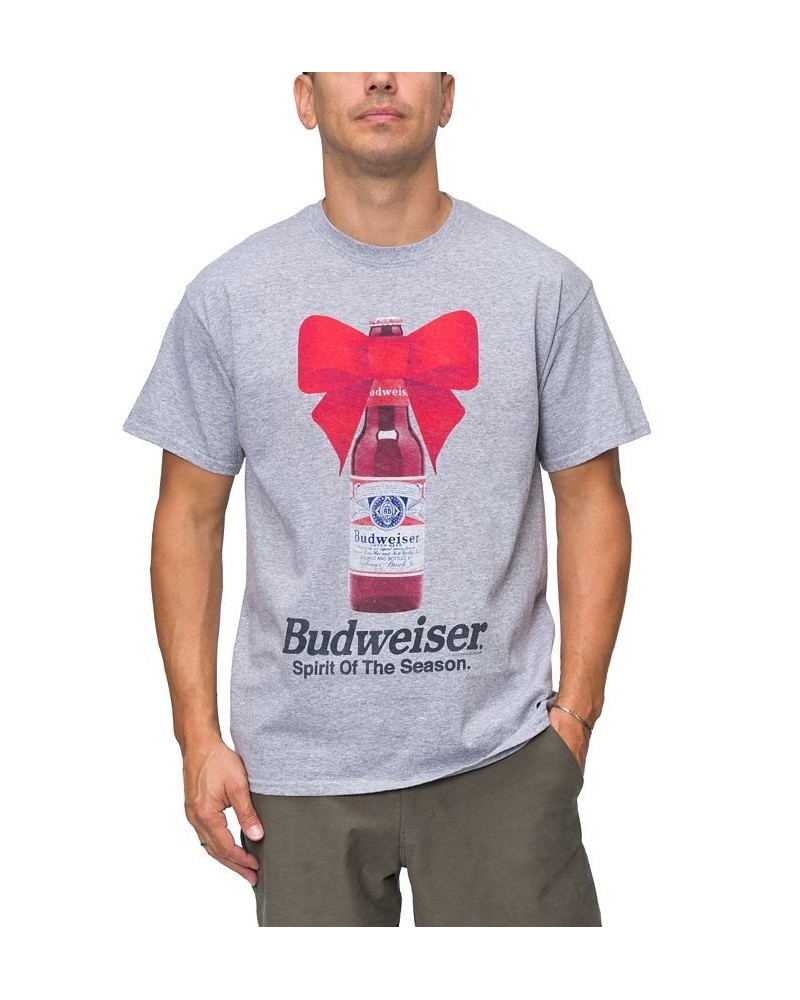 Men's Budweiser Spirit of the Season Short Sleeve T-shirt $13.53 T-Shirts