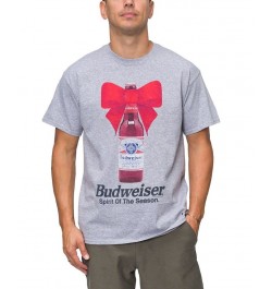 Men's Budweiser Spirit of the Season Short Sleeve T-shirt $13.53 T-Shirts