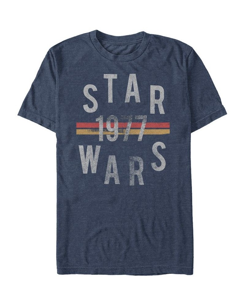 Star Wars Men's Classic Since 1977 Short Sleeve T-Shirt Blue $19.94 T-Shirts