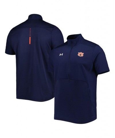 Men's Navy Auburn Tigers Motivate 2.0 Half-Zip Jacket $53.99 Jackets