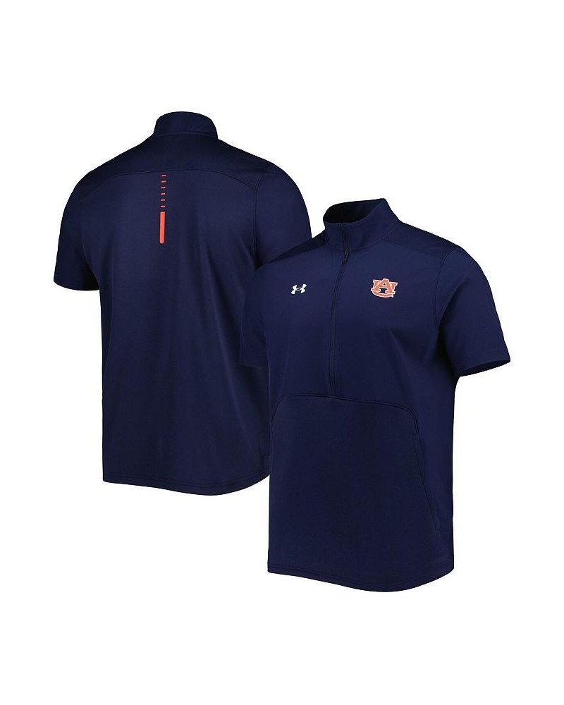 Men's Navy Auburn Tigers Motivate 2.0 Half-Zip Jacket $53.99 Jackets