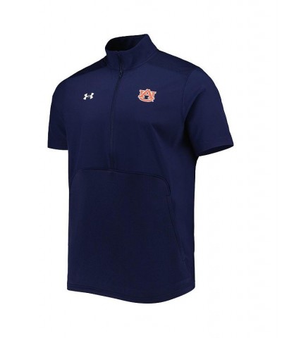 Men's Navy Auburn Tigers Motivate 2.0 Half-Zip Jacket $53.99 Jackets