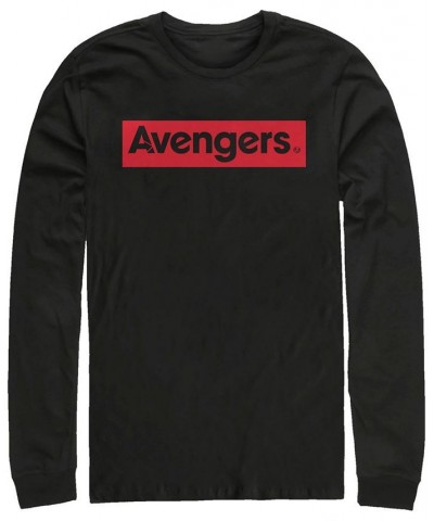 Marvel Men's Avengers Classic Logo, Long Sleeve T-shirt Black $18.00 T-Shirts