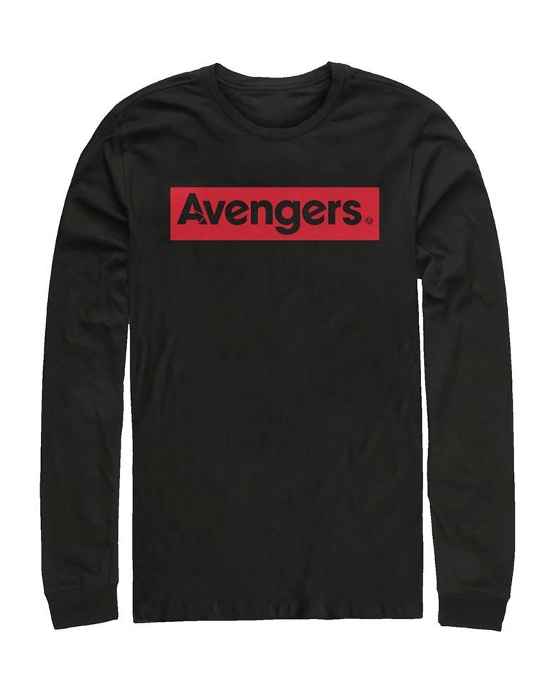 Marvel Men's Avengers Classic Logo, Long Sleeve T-shirt Black $18.00 T-Shirts