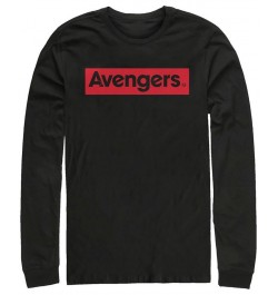 Marvel Men's Avengers Classic Logo, Long Sleeve T-shirt Black $18.00 T-Shirts