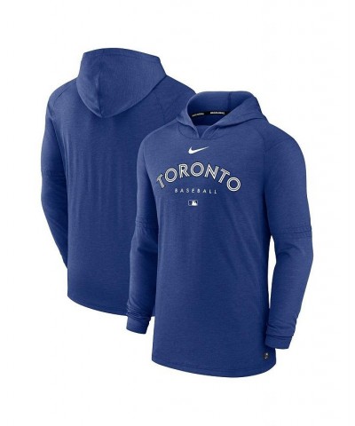 Men's Heather Royal Toronto Blue Jays Authentic Collection Early Work Tri-Blend Performance Pullover Hoodie $34.40 Sweatshirt