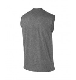 Men's Heathered Gray LSU Tigers Wordmark Drop Legend Performance Tank Top $24.50 T-Shirts