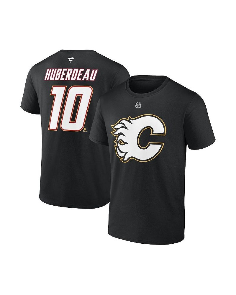 Men's Branded Jonathan Huberdeau Black Calgary Flames Special Edition 2.0 Name and Number T-shirt $16.92 T-Shirts