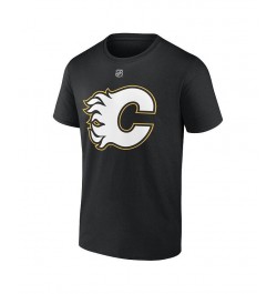 Men's Branded Jonathan Huberdeau Black Calgary Flames Special Edition 2.0 Name and Number T-shirt $16.92 T-Shirts