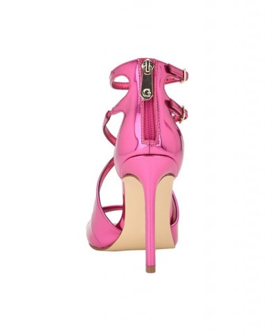 Women's Sella Open Toe Cross Strap Single Sole Heels PD05 $39.60 Shoes