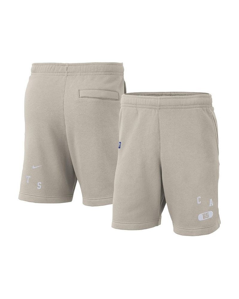 Men's Cream Kentucky Wildcats Fleece Shorts $30.55 Shorts