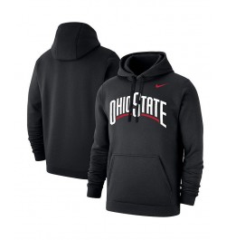 Men's Black Ohio State Buckeyes Logo Pullover Hoodie $27.06 Sweatshirt