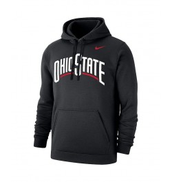 Men's Black Ohio State Buckeyes Logo Pullover Hoodie $27.06 Sweatshirt