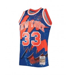 Men's Patrick Ewing Blue New York Knicks Hardwood Classics 1991 Hyper Hoops Swingman Jersey $51.24 Jersey