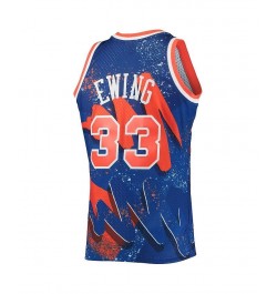 Men's Patrick Ewing Blue New York Knicks Hardwood Classics 1991 Hyper Hoops Swingman Jersey $51.24 Jersey