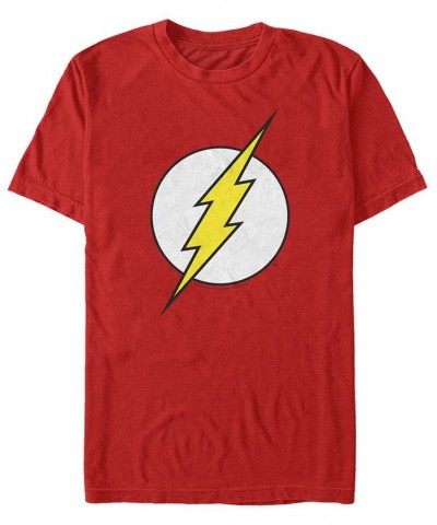 DC Men's The Flash Classic Lightning Bolt Logo Short Sleeve T-Shirt $20.64 T-Shirts