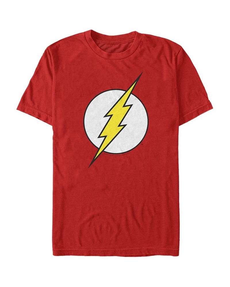 DC Men's The Flash Classic Lightning Bolt Logo Short Sleeve T-Shirt $20.64 T-Shirts