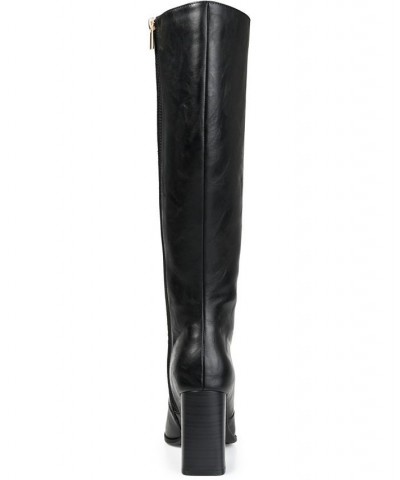 Women's Karima Extra Wide Calf Boots Black $60.20 Shoes