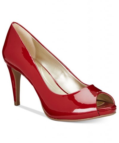 Women's Rainaa Peep Toe Platform Stiletto Dress Pumps PD08 $37.38 Shoes