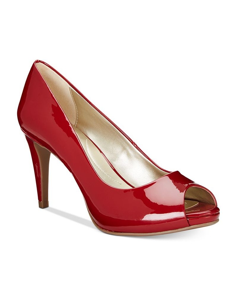 Women's Rainaa Peep Toe Platform Stiletto Dress Pumps PD08 $37.38 Shoes