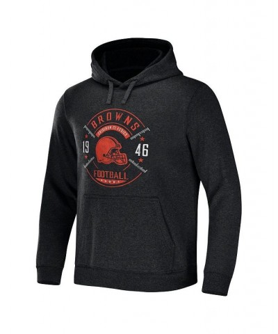 Men's NFL x Darius Rucker Collection by Heather Charcoal Cleveland Browns Radar Pullover Hoodie $29.20 Sweatshirt