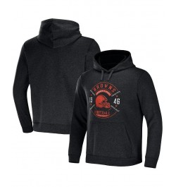 Men's NFL x Darius Rucker Collection by Heather Charcoal Cleveland Browns Radar Pullover Hoodie $29.20 Sweatshirt