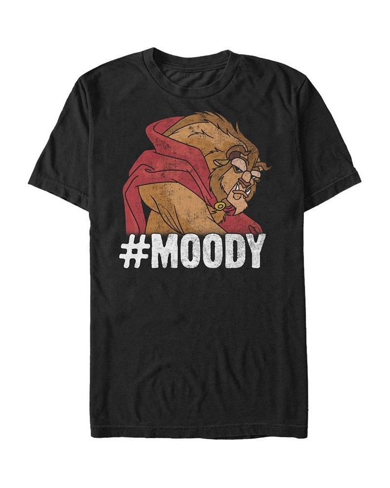 Disney Men's Beauty the Beast Moody Grumpy, Short Sleeve T-Shirt Black $16.45 T-Shirts