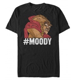 Disney Men's Beauty the Beast Moody Grumpy, Short Sleeve T-Shirt Black $16.45 T-Shirts