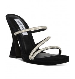 Women's Libbie Embellished Dress Sandals Black $31.42 Shoes