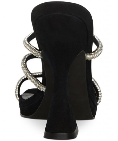 Women's Libbie Embellished Dress Sandals Black $31.42 Shoes