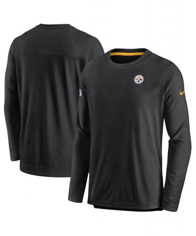 Men's Black Pittsburgh Steelers Sideline Lockup Performance Long Sleeve T-shirt $44.19 T-Shirts