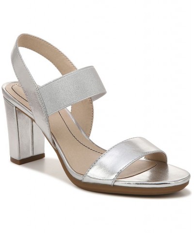 Aloha Ankle Strap Sandals Silver $38.70 Shoes