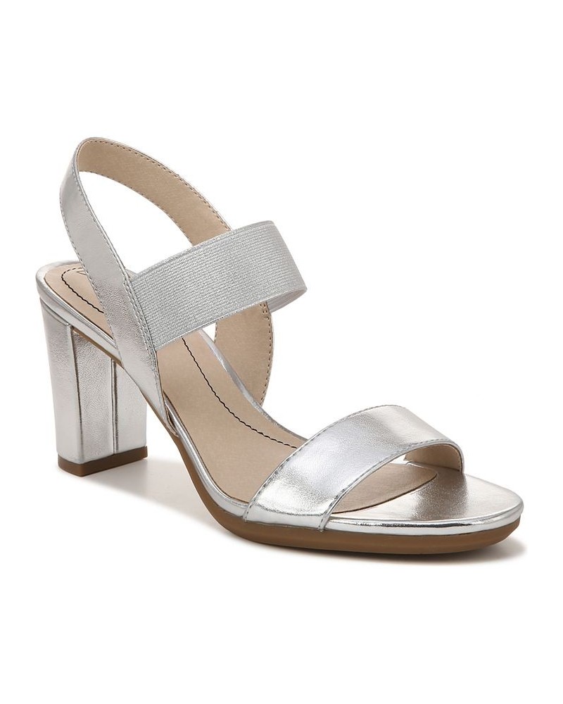 Aloha Ankle Strap Sandals Silver $38.70 Shoes