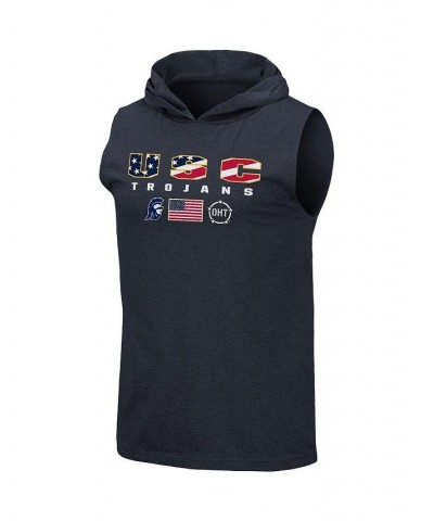 Men's Navy Usc Trojans OHT Military-Inspired Appreciation Americana Hoodie Sleeveless T-shirt $18.90 T-Shirts