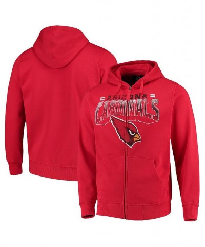 Men's Cardinal Arizona Cardinals Perfect Season Full-Zip Hoodie $42.39 Sweatshirt