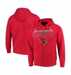 Men's Cardinal Arizona Cardinals Perfect Season Full-Zip Hoodie $42.39 Sweatshirt