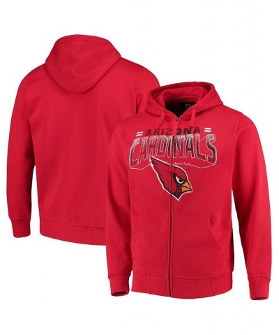 Men's Cardinal Arizona Cardinals Perfect Season Full-Zip Hoodie $42.39 Sweatshirt